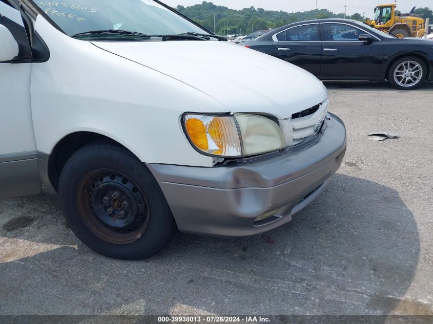 2002 Toyota Sienna Xle VIN: 4T3ZF13C52U479144 Lot: 39938013