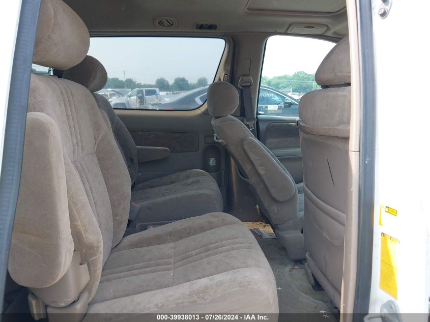 2002 Toyota Sienna Xle VIN: 4T3ZF13C52U479144 Lot: 39938013