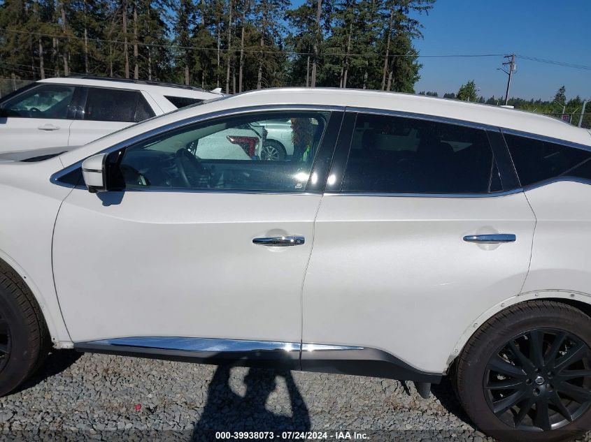 2021 Nissan Murano Platinum Intelligent Awd VIN: 5N1AZ2DS9MC101832 Lot: 39938073