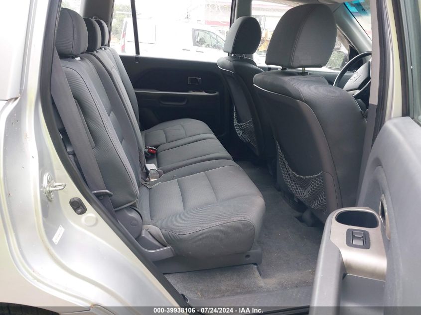 2006 Honda Pilot Lx VIN: 2HKYF18146H501277 Lot: 39938106