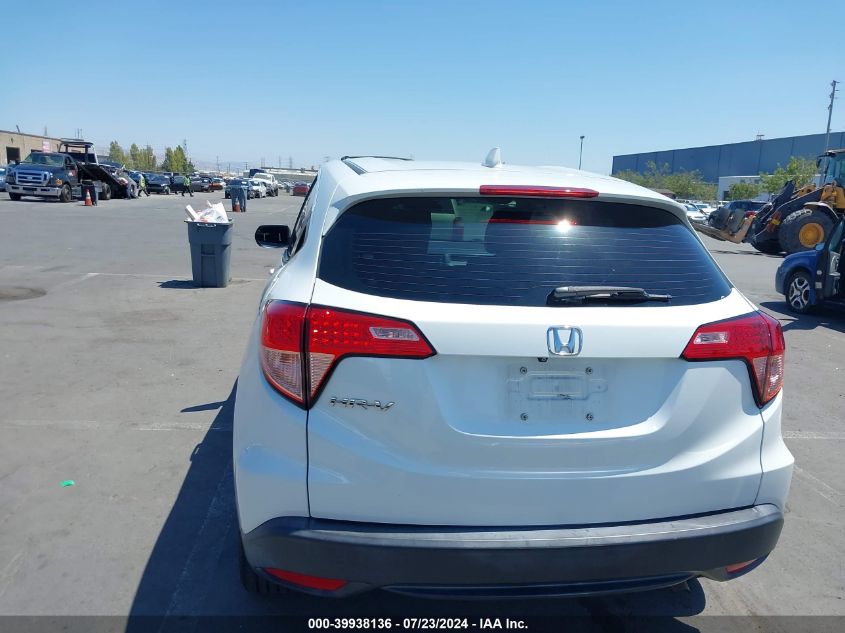 2016 Honda Hr-V Lx VIN: 3CZRU5G30GM736138 Lot: 39938136