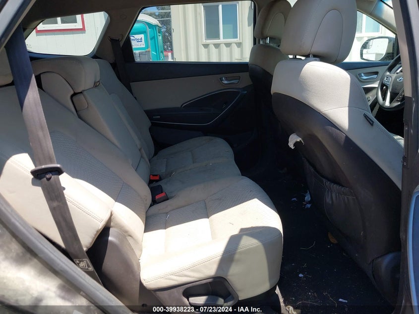 2017 Hyundai Santa Fe Se VIN: KM8SM4HF2HU201640 Lot: 39938223