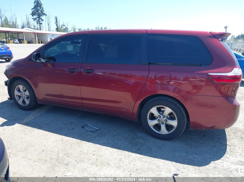 2016 Toyota Sienna L VIN: 5TDZK3DC9GS739866 Lot: 39938292