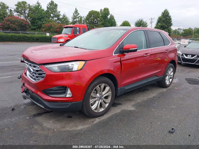 2022 Ford Edge VIN: 2FMEK4K90NBA75858 Lot: 39938307