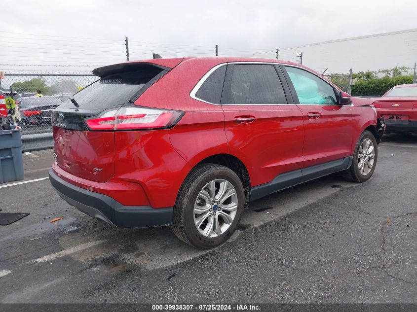 2022 Ford Edge VIN: 2FMEK4K90NBA75858 Lot: 39938307