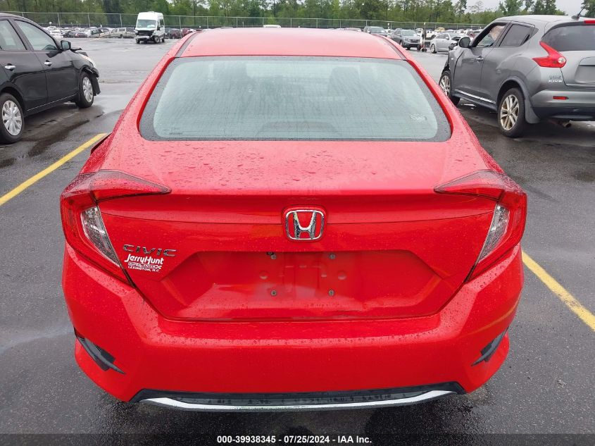 2019 Honda Civic Lx VIN: 2HGFC2F6XKH523700 Lot: 39938345