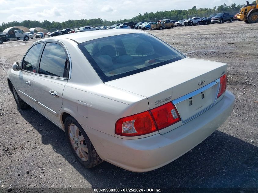 2006 Kia Optima Ex V6/Lx V6 VIN: KNAGD128865437815 Lot: 39938350