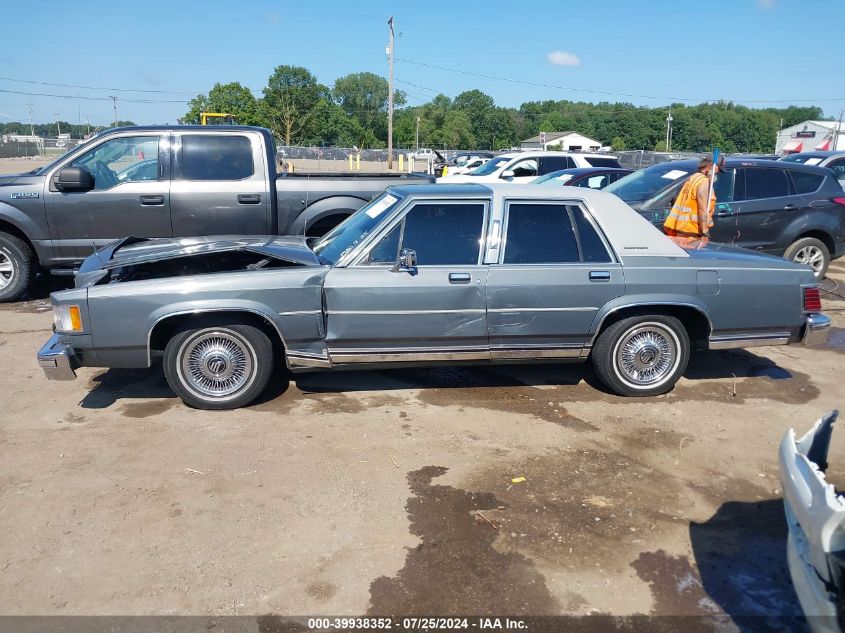 1987 Mercury Grand Marquis Gs VIN: 2MEBM74F0HX706787 Lot: 39938352