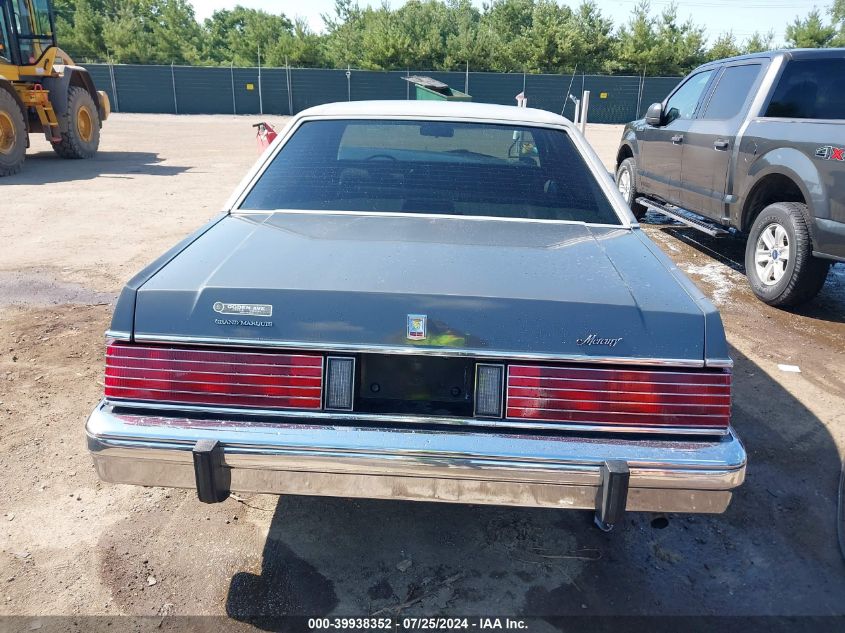 1987 Mercury Grand Marquis Gs VIN: 2MEBM74F0HX706787 Lot: 39938352