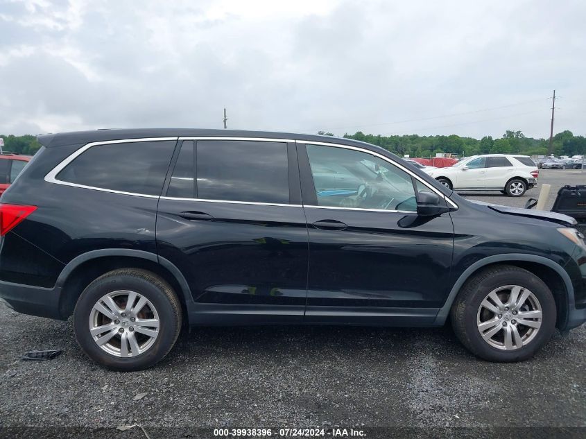 2016 Honda Pilot Lx VIN: 5FNYF6H12GB101795 Lot: 39938396