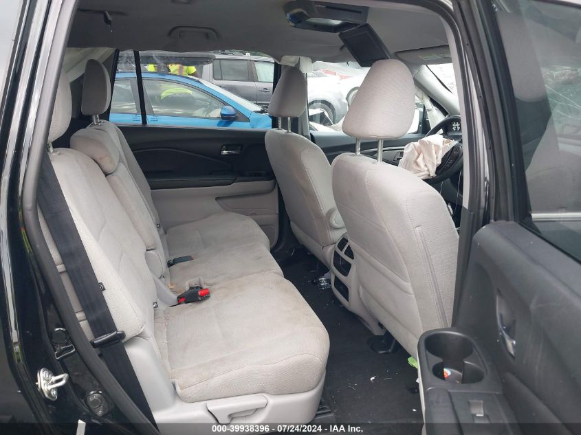 2016 Honda Pilot Lx VIN: 5FNYF6H12GB101795 Lot: 39938396