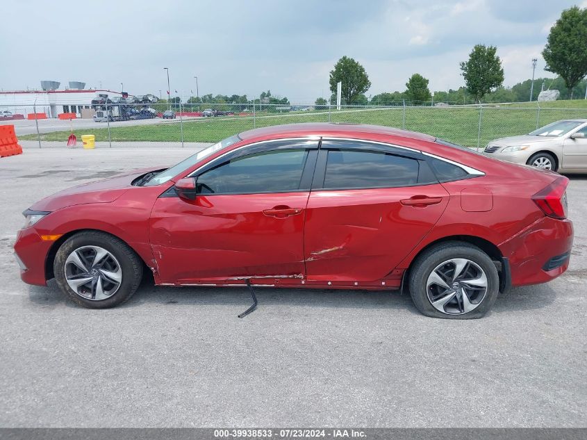 2019 Honda Civic Lx VIN: 19XFC2F62KE045590 Lot: 39938533