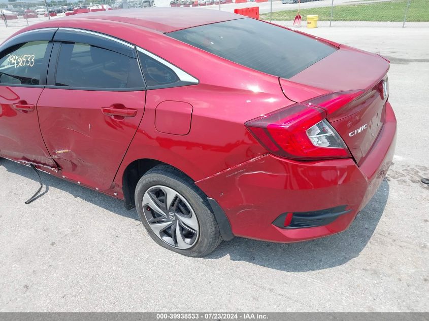 2019 Honda Civic Lx VIN: 19XFC2F62KE045590 Lot: 39938533