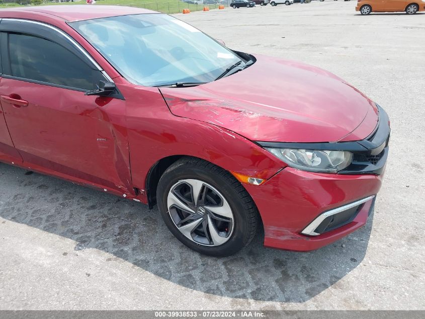 2019 Honda Civic Lx VIN: 19XFC2F62KE045590 Lot: 39938533