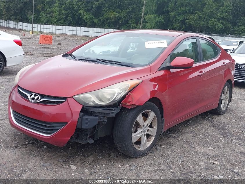 2013 Hyundai Elantra Gls VIN: KMHDH4AE7DU776325 Lot: 39938608