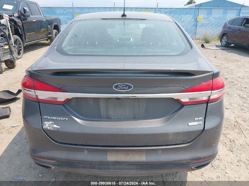 2017 Ford Fusion Se VIN: 3FA6P0T96HR265149 Lot: 39938615