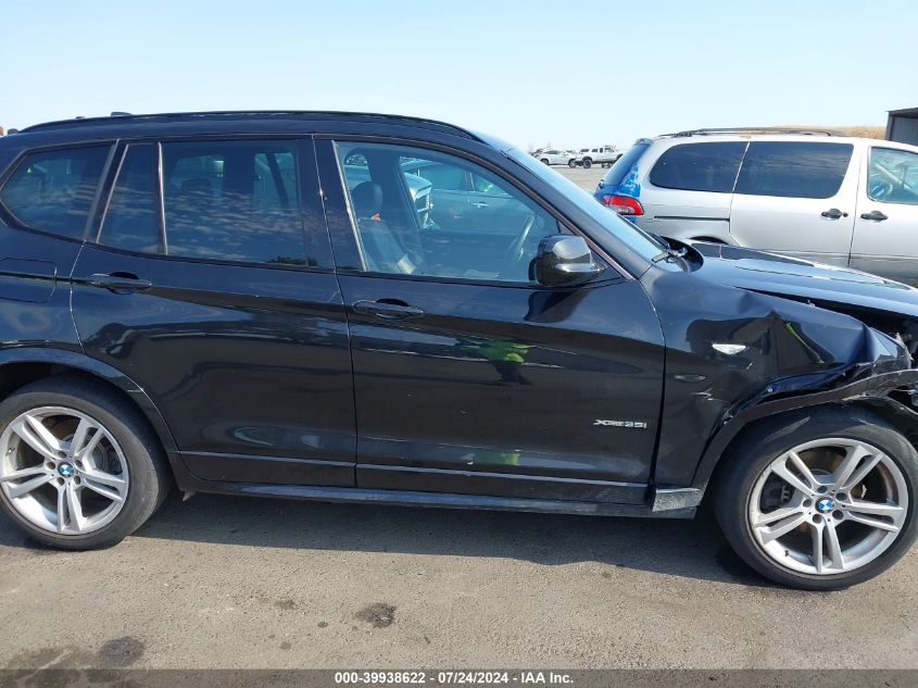 2014 BMW X3 xDrive35I VIN: 5UXWX7C59E0E75564 Lot: 39938622