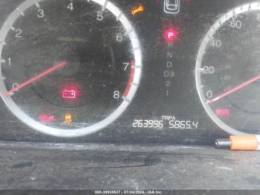 2011 Honda Accord 2.4 Lx-P VIN: 1HGCP2F4XBA104637 Lot: 39938637