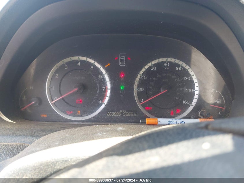 2011 Honda Accord 2.4 Lx-P VIN: 1HGCP2F4XBA104637 Lot: 39938637