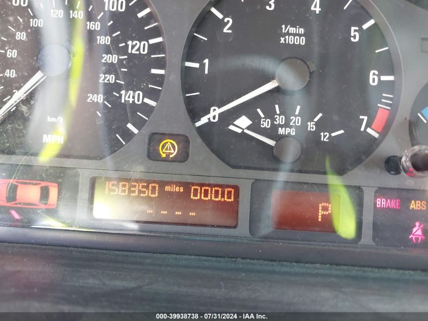 2002 BMW 325I VIN: WBAET37412NJ22067 Lot: 39938738