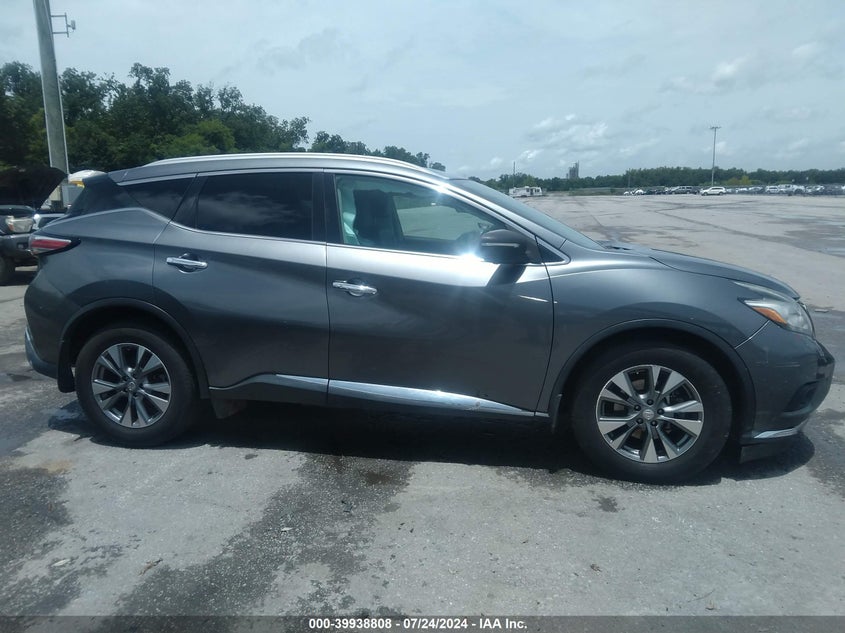 2015 Nissan Murano Sl VIN: 5N1AZ2MG5FN204619 Lot: 39938808