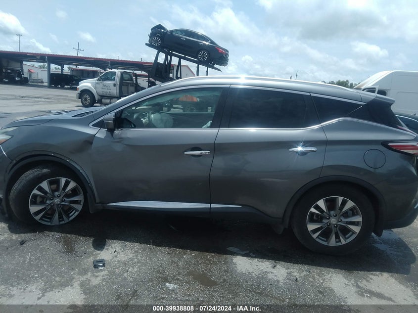 2015 Nissan Murano Sl VIN: 5N1AZ2MG5FN204619 Lot: 39938808