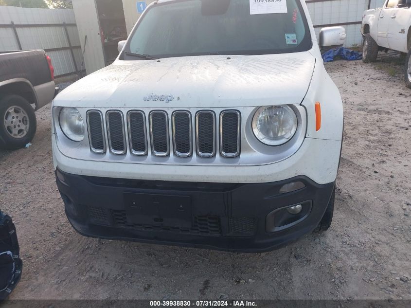 2016 Jeep Renegade Limited VIN: ZACCJBDT4GPD73718 Lot: 39938830