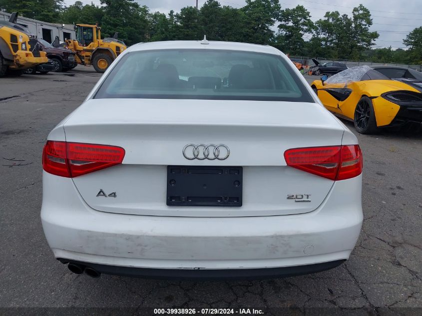 2013 Audi A4 2.0T Premium VIN: WAUFFAFL8DN006845 Lot: 39938926