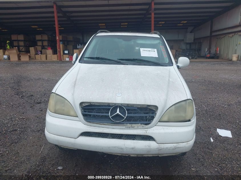 2001 Mercedes-Benz Ml 320 VIN: 4JGAB54E91A271809 Lot: 39938928