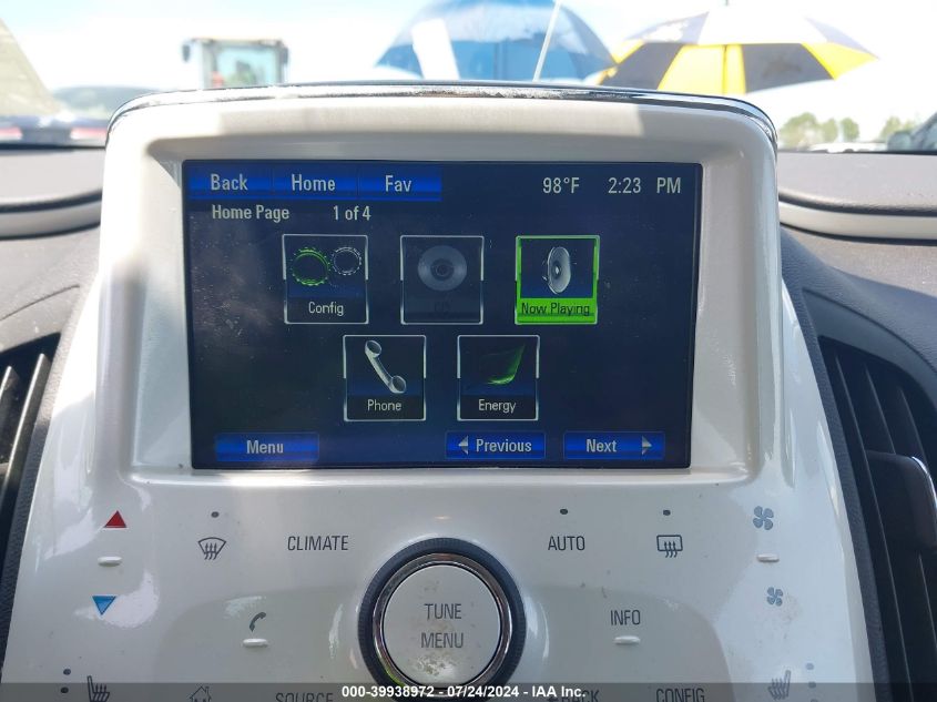 2013 CHEVROLET VOLT - 1G1RD6E49DU144714
