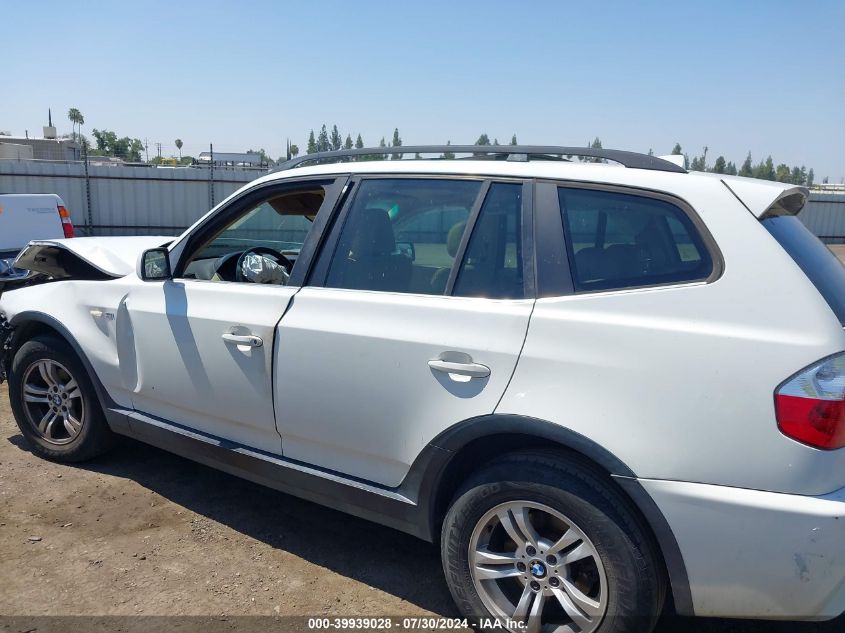 2006 BMW X3 3.0I VIN: WBXPA934X6WG75560 Lot: 39939028