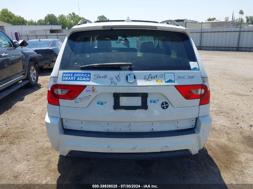 2006 BMW X3 3.0I VIN: WBXPA934X6WG75560 Lot: 39939028
