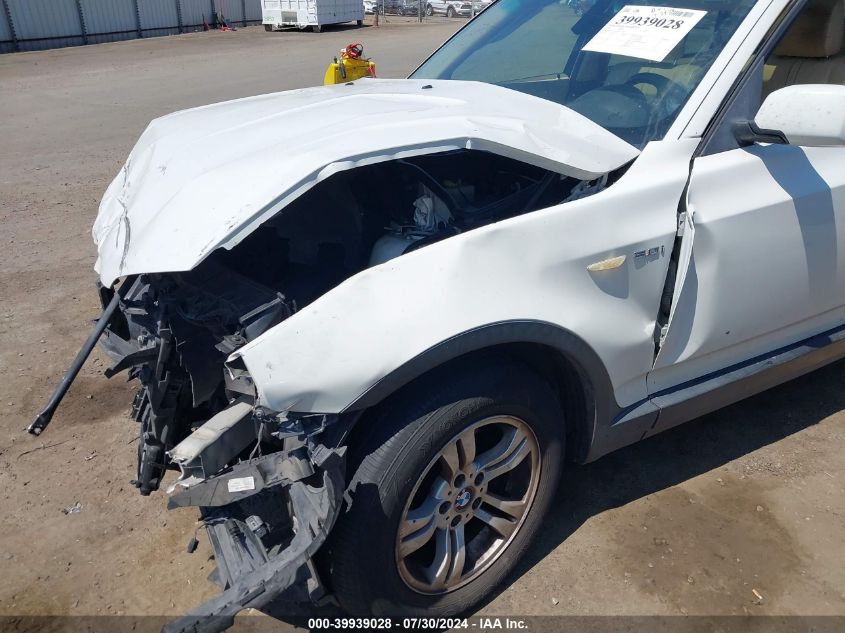 2006 BMW X3 3.0I VIN: WBXPA934X6WG75560 Lot: 39939028