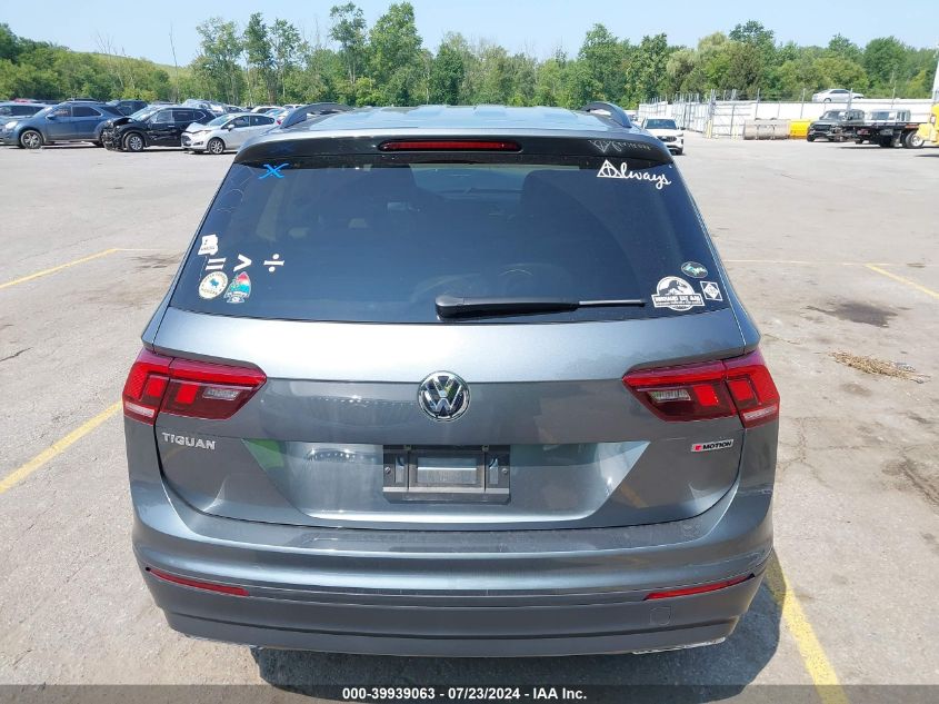 2019 Volkswagen Tiguan 2.0T S VIN: 3VV0B7AX1KM176572 Lot: 39939063