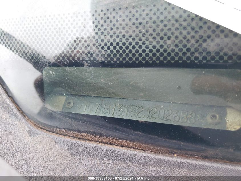 2002 Dodge Ram 1500 St VIN: 1D7HA16K82J202683 Lot: 39939158