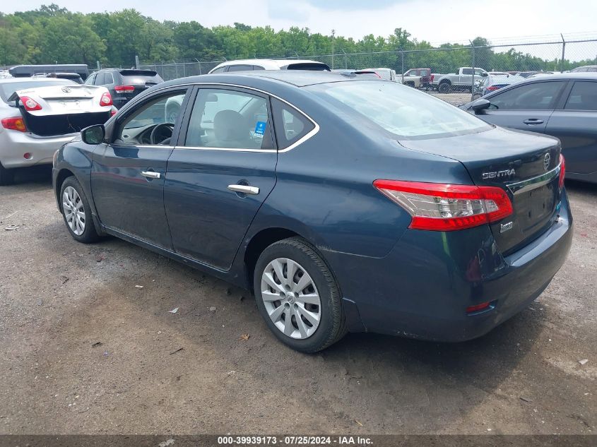 2013 Nissan Sentra Sv VIN: 3N1AB7APXDL794441 Lot: 39939173