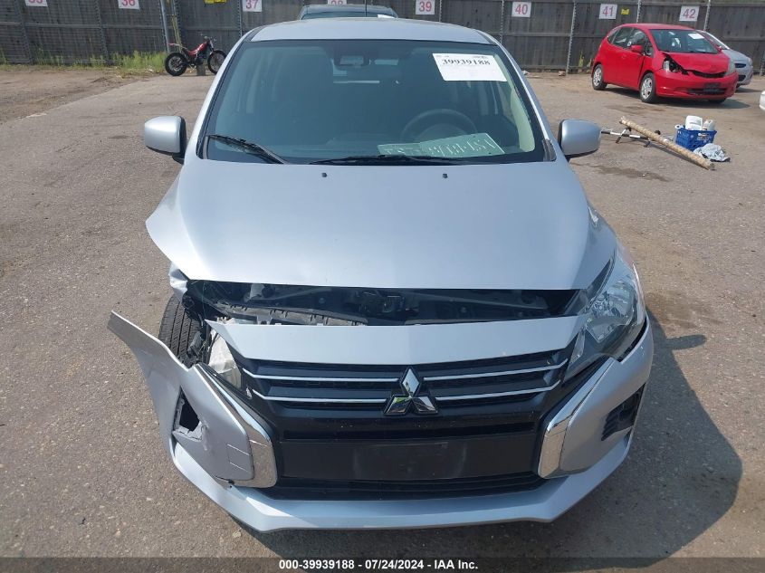 2022 Mitsubishi Mirage Es/Le VIN: ML32AUHJXNH006605 Lot: 39939188