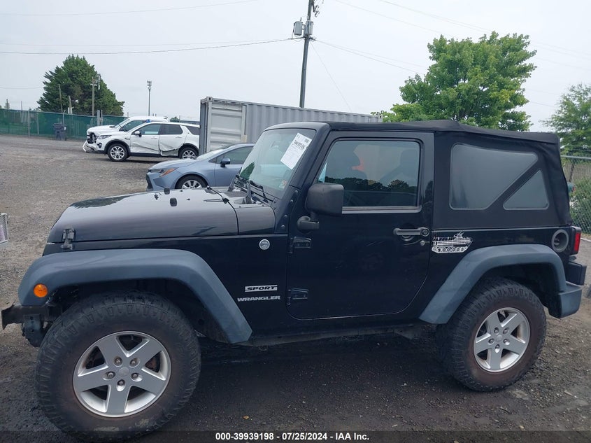2015 Jeep Wrangler Sport VIN: 1C4AJWAG8FL568018 Lot: 39939198