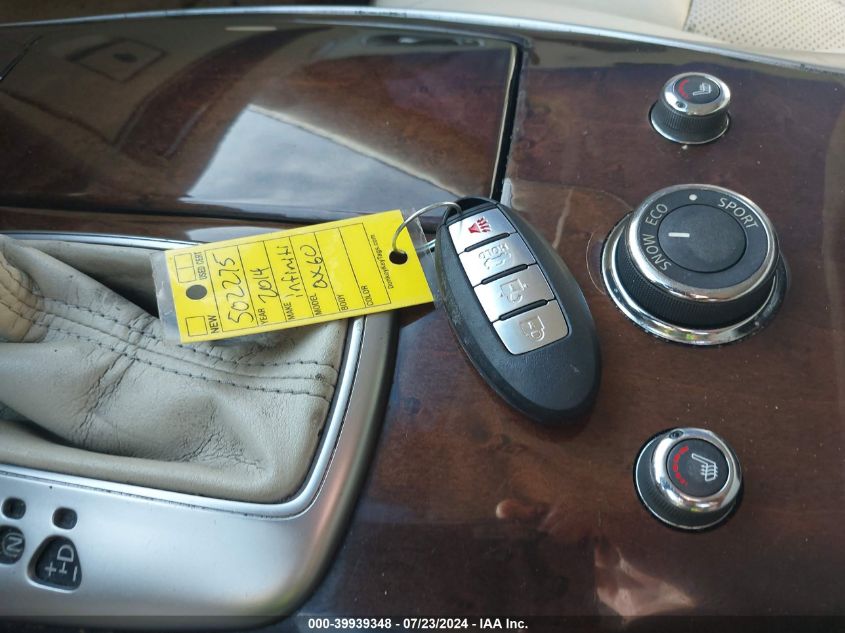 2014 Infiniti Qx60 VIN: 5N1AL0MN1EC502275 Lot: 39939348