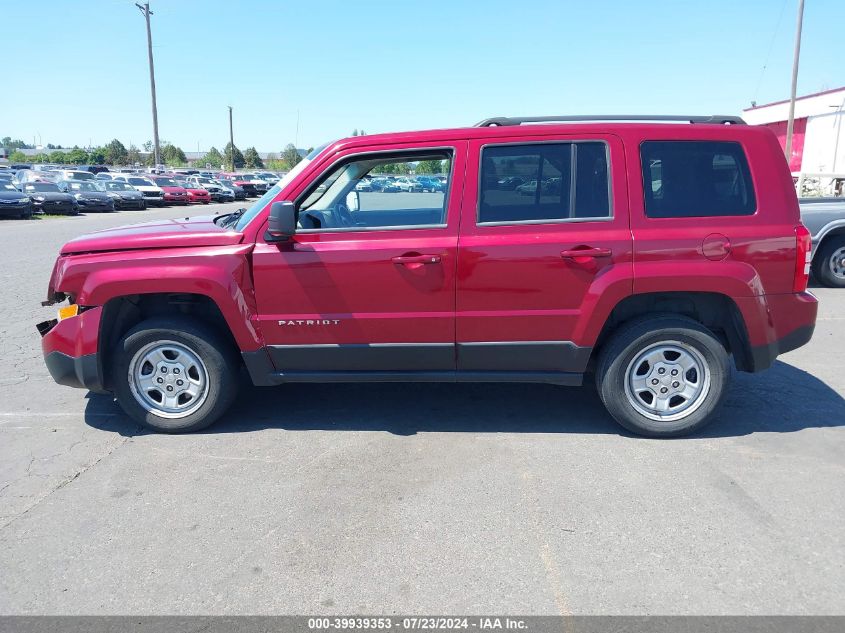 2012 Jeep Patriot Sport VIN: 1C4NJRBB7CD583640 Lot: 39939353