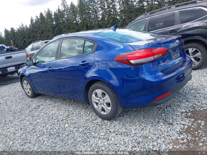 2018 Kia Forte Lx Automatic Lx VIN: 3KPFK4A70JE279904 Lot: 39939363