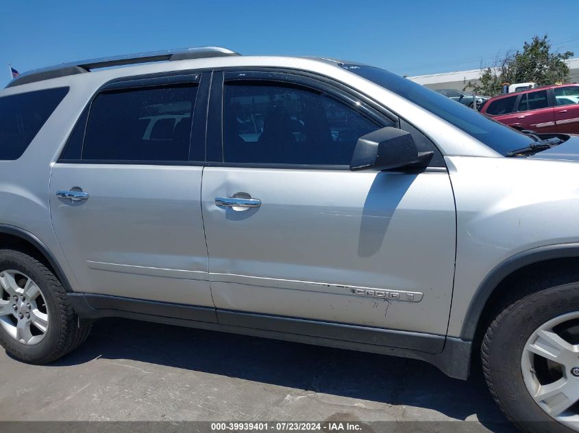 2008 GMC Acadia Sle-1 VIN: 1GKEV13758J160116 Lot: 39939401