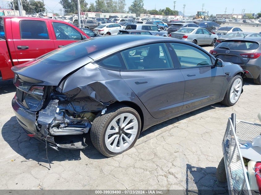 VIN 5YJ3E1EB1NF195369 2022 TESLA MODEL 3 LONG RANGE DUAL MOTOR ALL-WHEEL DRIVE