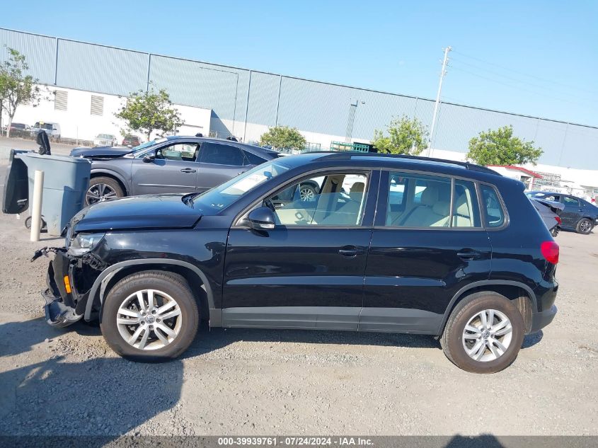 2017 Volkswagen Tiguan 2.0T/2.0T S VIN: WVGAV7AX9HK032371 Lot: 39939761