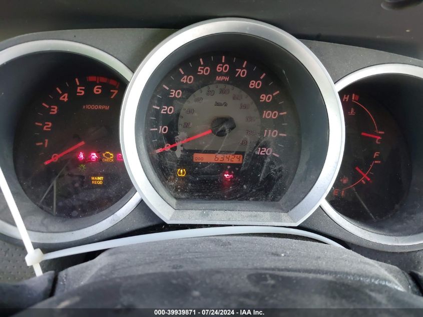 2010 Toyota Tacoma Prerunner V6 VIN: 3TMJU4GNXAM092766 Lot: 39939871