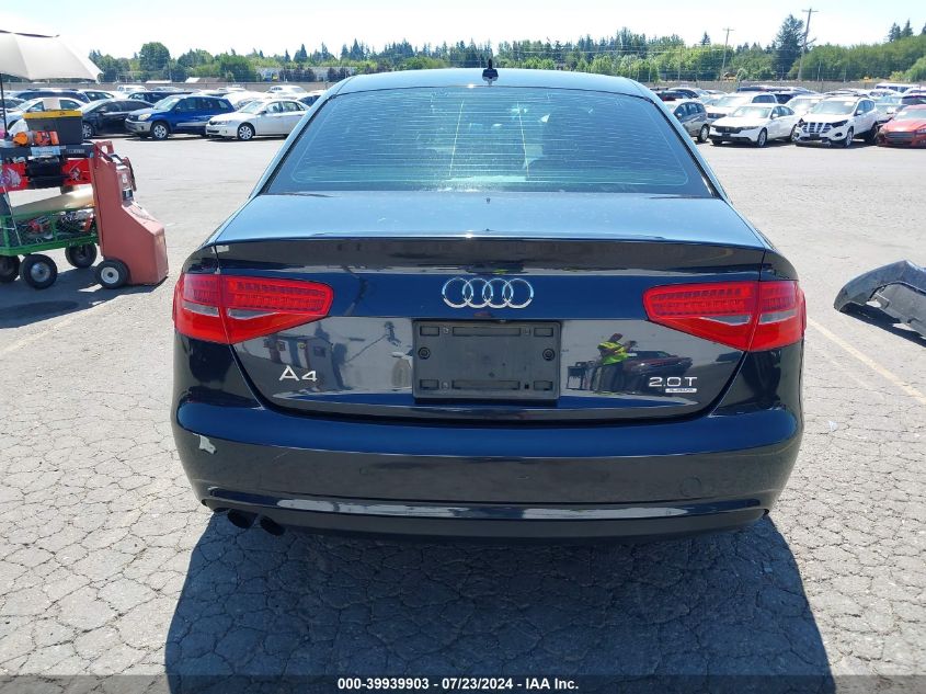 2013 Audi A4 2.0T Premium VIN: WAUFFAFL1DN021638 Lot: 39939903