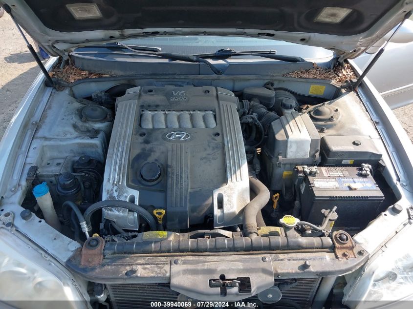 2005 Hyundai Xg 350 VIN: KMHFU45E45A395906 Lot: 39940069