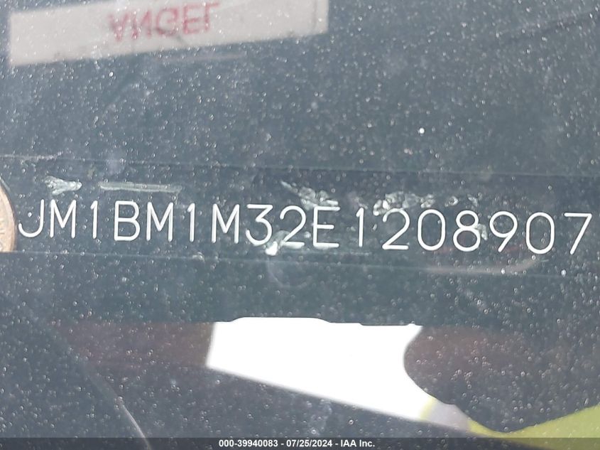 2014 Mazda Mazda3 S Grand Touring VIN: JM1BM1M32E1208907 Lot: 39940083