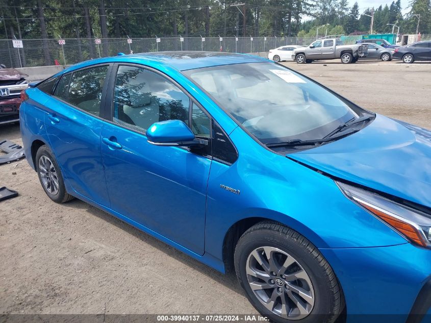 2019 Toyota Prius Xle VIN: JTDKARFU5K3088971 Lot: 39940137