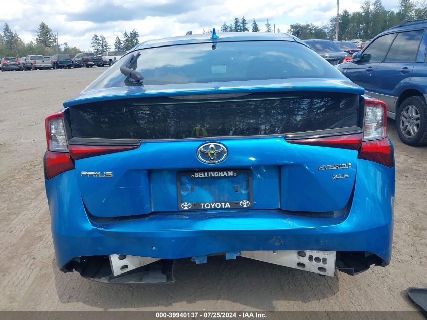 2019 Toyota Prius Xle VIN: JTDKARFU5K3088971 Lot: 39940137